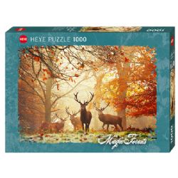 HEYE CASSE-TÊTE 1000 PIÈCES - FORÊT AVEC CERFS #78-29805